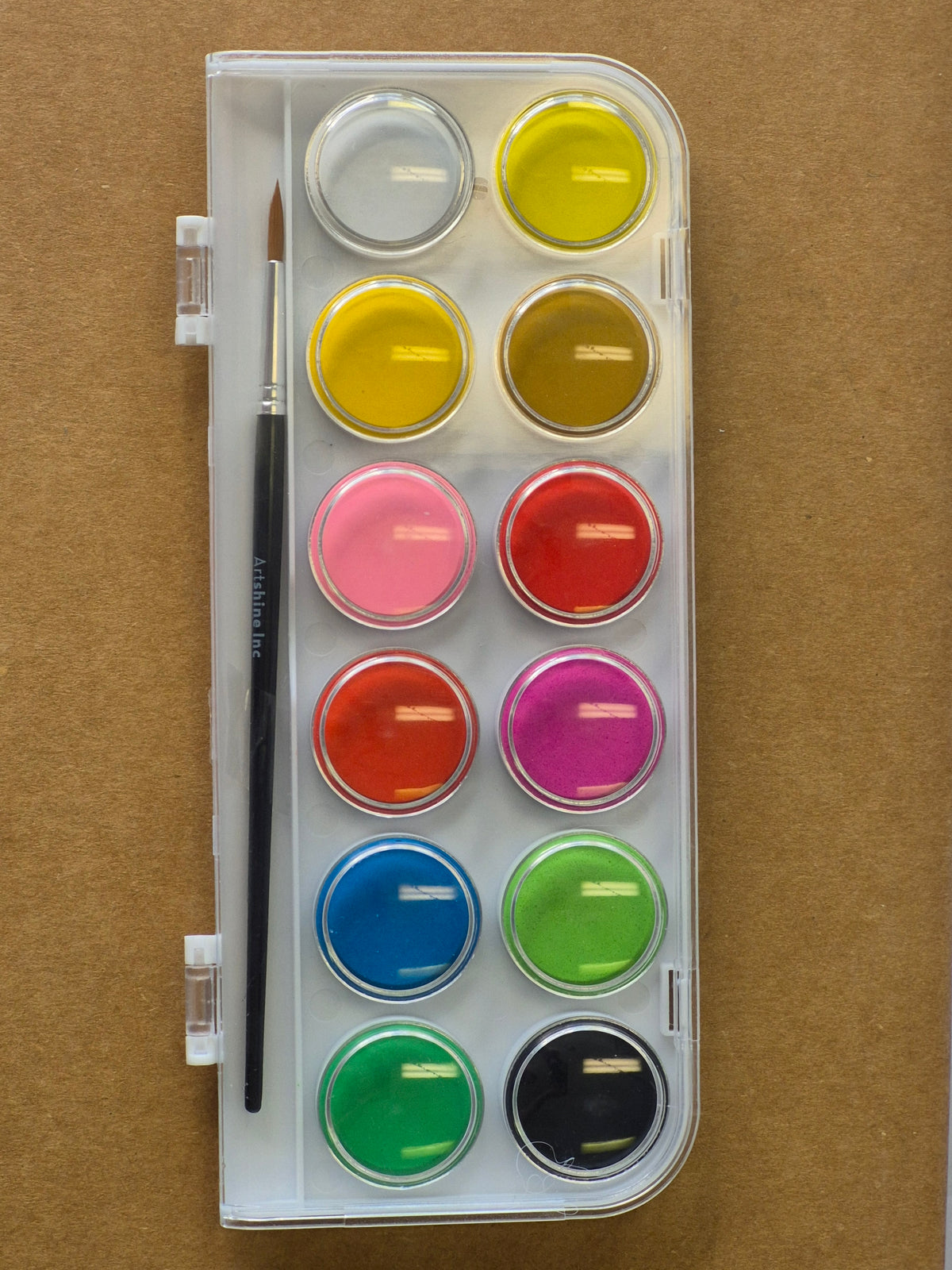 Artshine Watercolour Paint - Washable, 12 Colours