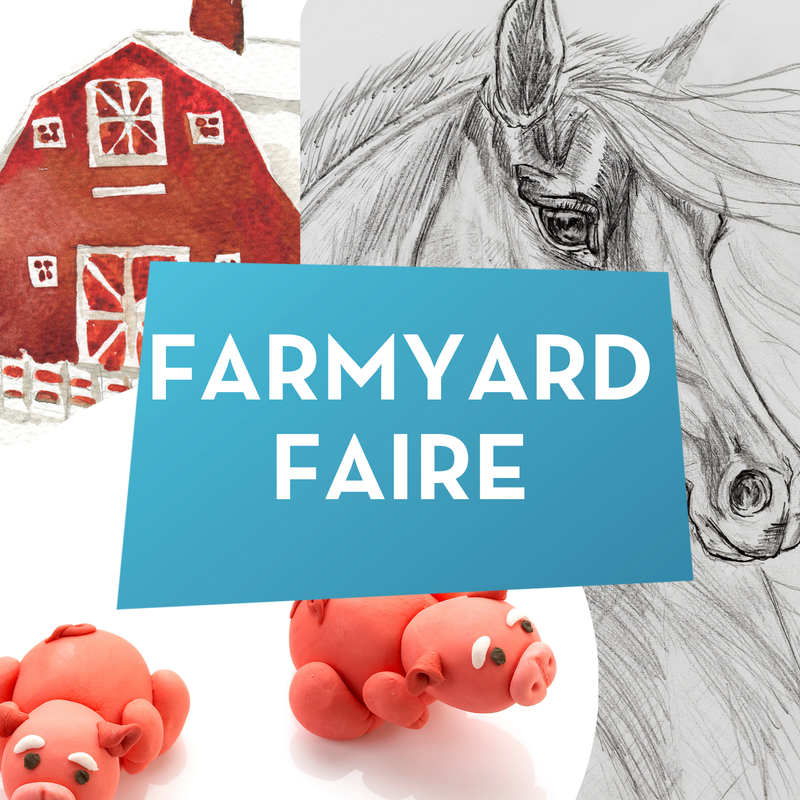 July 28 - Aug 1, 2025 • Farmyard Faire • Artshine Summer Camp @ Benjamin Tree Farm