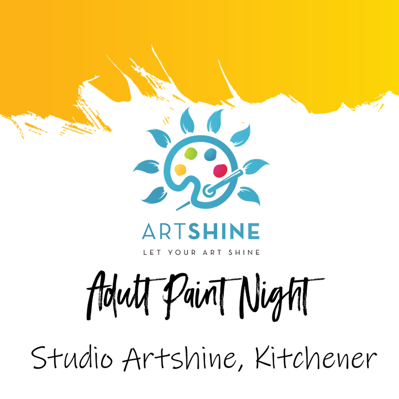 Adult Paint Night - Studio Artshine Kitchener - Watercolours - May 21, 2025