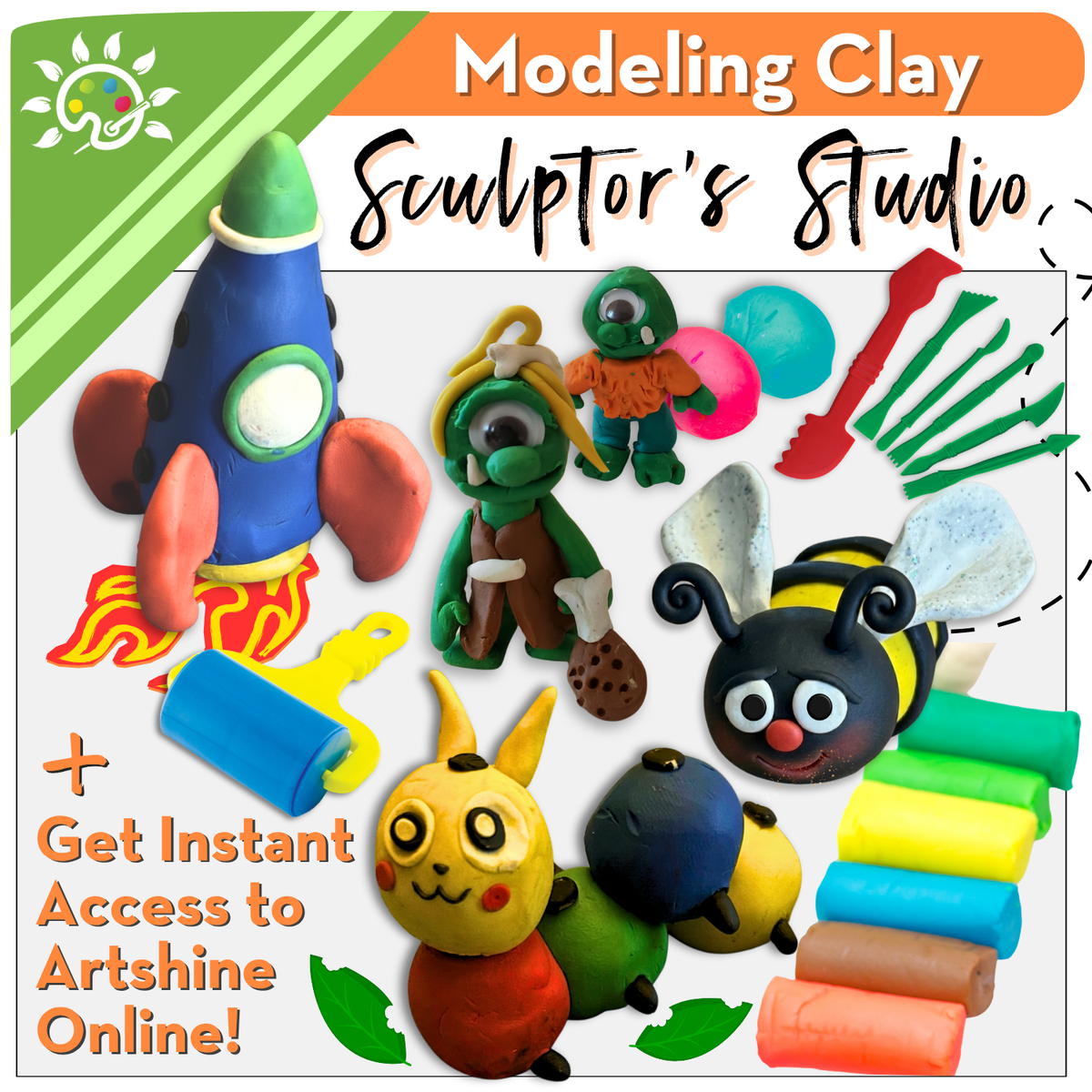 Sculptor's Studio Arts and Crafts for Kids - Modeling Clay Specialty Box