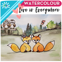 Love is Everywhere Art Kit + Video Tutorial - Watercolour Specialty Box