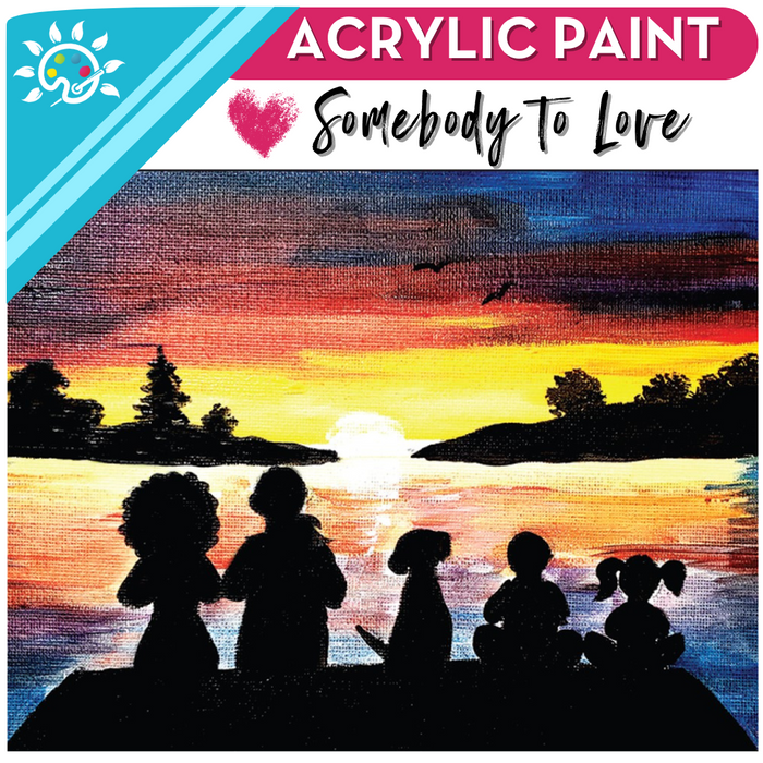 Somebody to Love Art Kit + Video Tutorial - Acrylic Paint Specialty Box