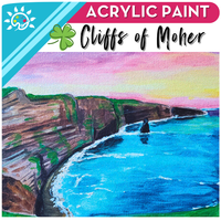 Cliffs of Moher Art Kit + Video Tutorial - Acrylic Paint Specialty Box