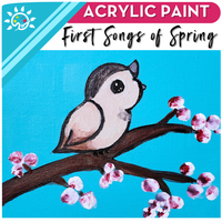 First Songs of Spring Art Kit + Video Tutorial - Acrylic Paint Specialty Box