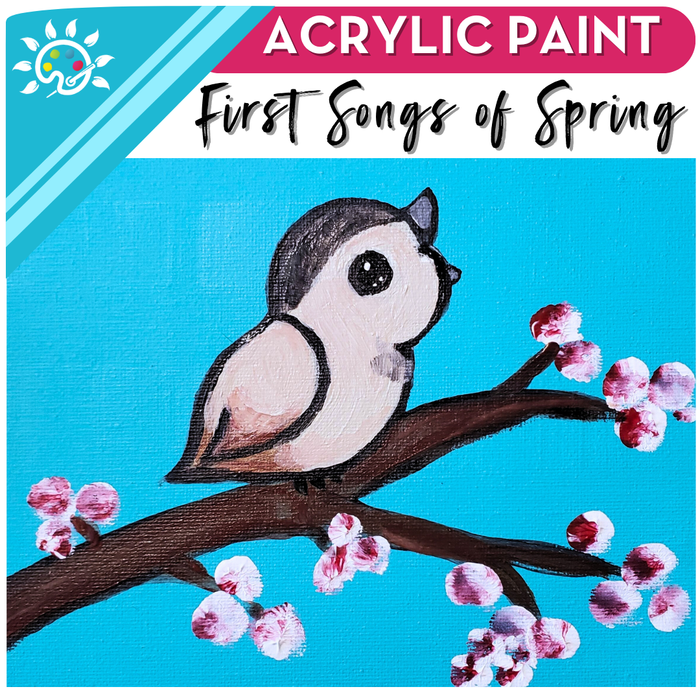 First Songs of Spring Art Kit + Video Tutorial - Acrylic Paint Specialty Box