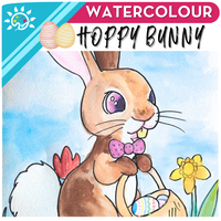 Hoppy Bunny Easter Art Kit + Video Tutorial - Watercolour Paint Specialty Box