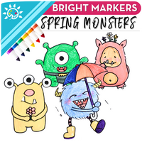 Spring Monsters Art Kit + Video Tutorial - Mixed Media Specialty Box