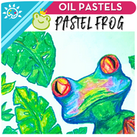 Tropical Pastel Frog Art Kit + Video Tutorial - Oil Pastel Specialty Box