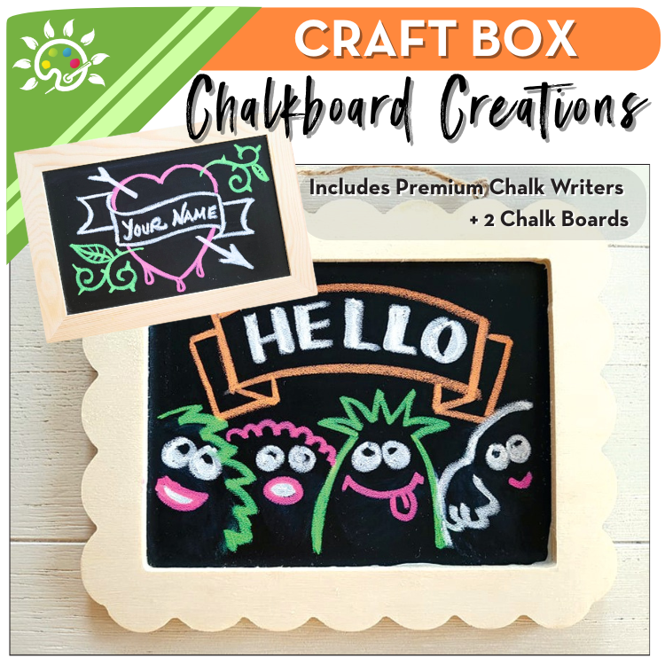 Chalkboard Creations Craft Kit + Video Tutorials - Chalk Writer Pens Specialty Box
