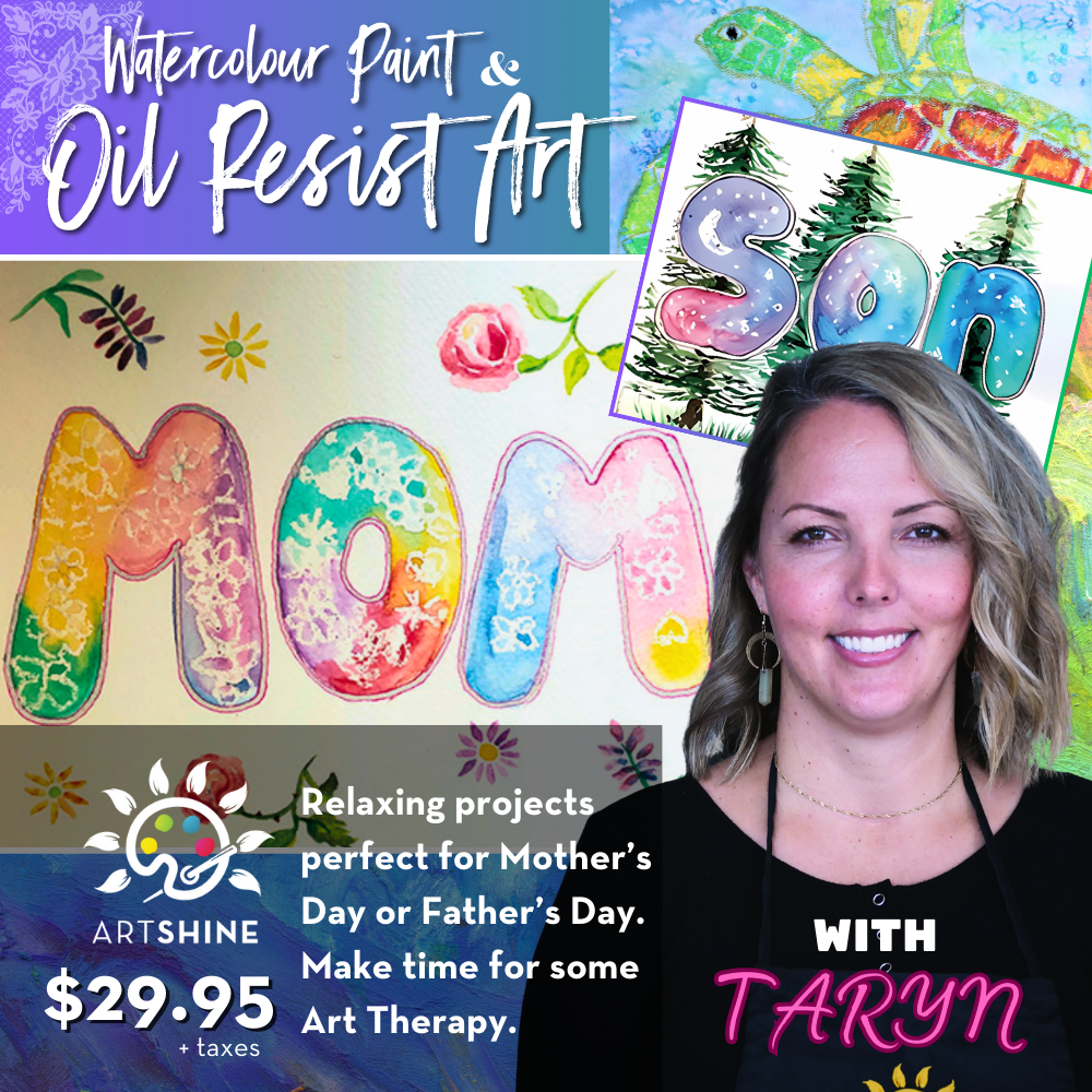 Watercolour Paint & Oil Resist Art (Mother's Day & Father's Day Specialty Box)