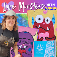 Love Monsters Art Kit + Video Tutorial - Oil Pastel Specialty Box