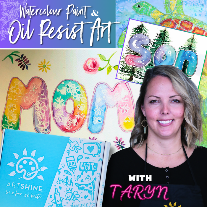 Watercolour Paint & Oil Resist Art (Mother's Day & Father's Day Specialty Box)