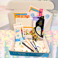 Adult Acrylic Paint Specialty Box - Birch Trees in Fall & Muskoka Sunset