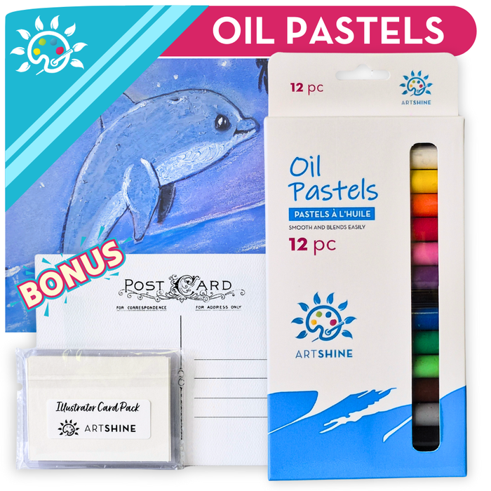 Artshine Oil Pastels - Bright & Vibrant, 12 Count