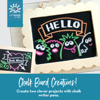 Chalkboard Creations | Art Kit + Video Tutorials | Create with Chalk Writer Pens (Specialty Box)