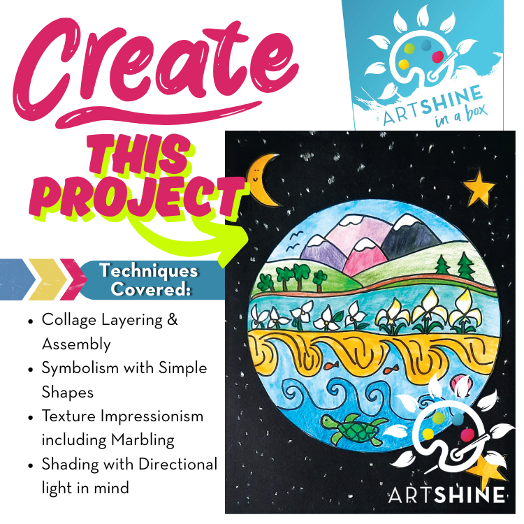 Earth Day Celebrations! Art Kit + Video Tutorial - Paper Craft Collage Specialty Box