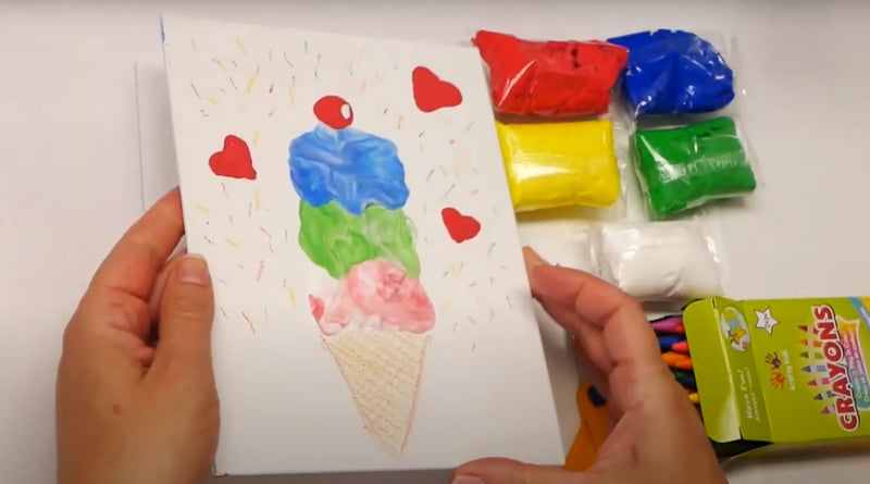 Triple Scoop Toddler Art Box (Specialty)