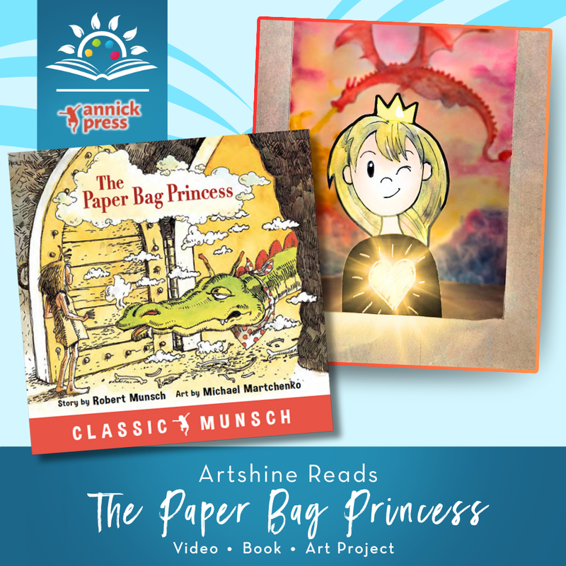 Book + Art Kit | Artshine Reads | The Paper Bag Princess