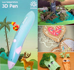 3D Pen Art & Crafts Kit - Clever Creator Pack! Loads of Projects and Supplies for All Ages! Includes Colourful Filaments