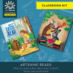Art Kits + Video Tutorial + Book | Artshine Reads | How to Catch a Bear Who Loves to Read (Classroom Kit)