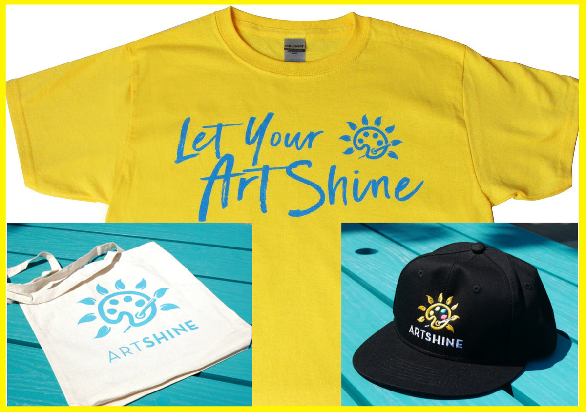 Artshine "Let Your Artshine" ADULT T-Shirt - Bright Yellow