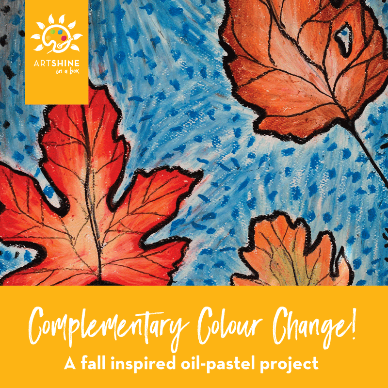 Art Kit | Fall | Oil Pastel Project | Complementary Colour Change (Specialty Box) 🔰