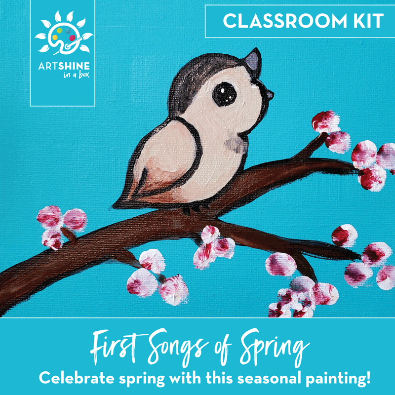 Art Kits + Video Tutorial | Acrylic Painting Project | First Song of Spring (Classroom Kit)
