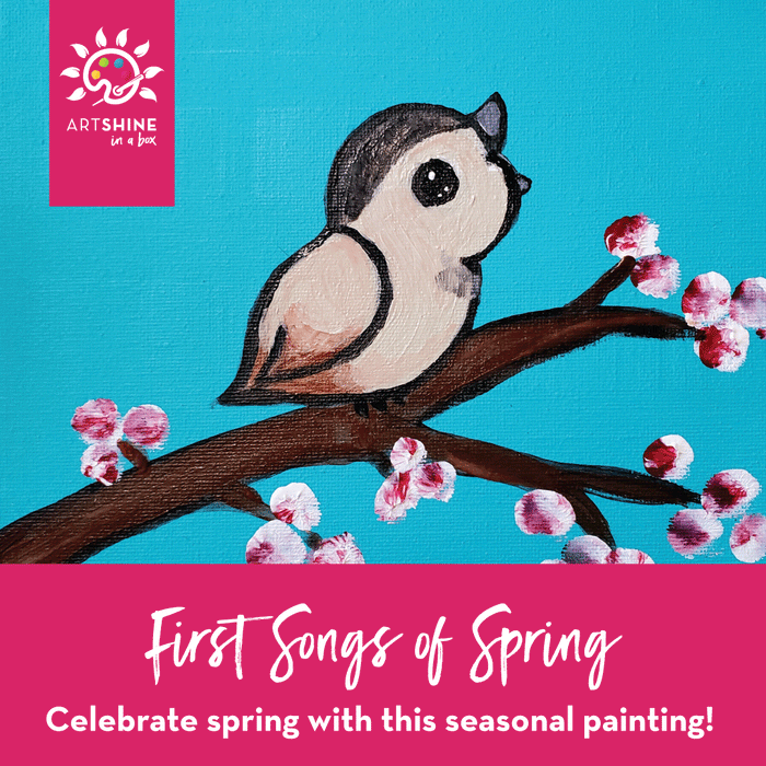 First Songs of Spring | Art Kit + Video Tutorial | Acrylic Paint Project (Specialty Box)