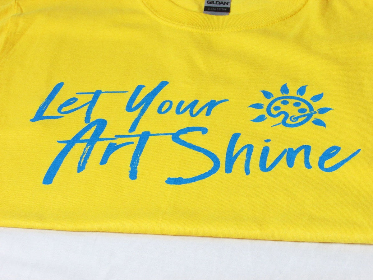 Artshine "Let Your Artshine" ADULT T-Shirt - Bright Yellow