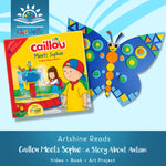 Book + Art Kit | Artshine Reads | Caillou Meets Sophie: A Story About Autism