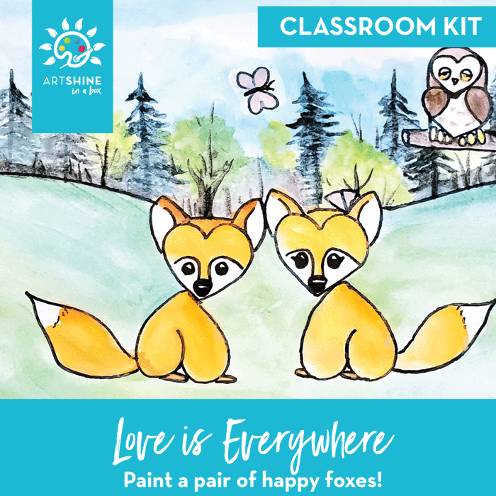 Art Kits + Video Tutorial | A Bright Valentine's Project | Love is Everywhere (Classroom Kit)