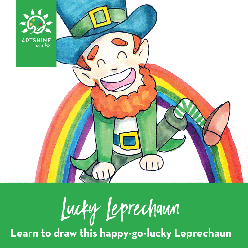 Art Kit +  Video Tutorial | Ink and Marker Project | Lucky Leprechaun (Specialty Box)
