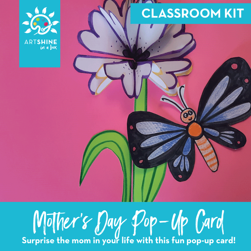 Art Kits + Video Tutorial | 3D Card Project | Pop-Up Flower Card (Classroom Kit)