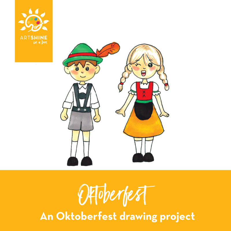Art Kit + Video Tutorial  | Fall | Watercolour Paint Project | Oktoberfest Kids (Specialty Box)