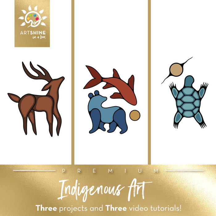 Indigenous Art Kit + Video Tutorial | Create Meaningful Indigenous Artwork (Premium Box)