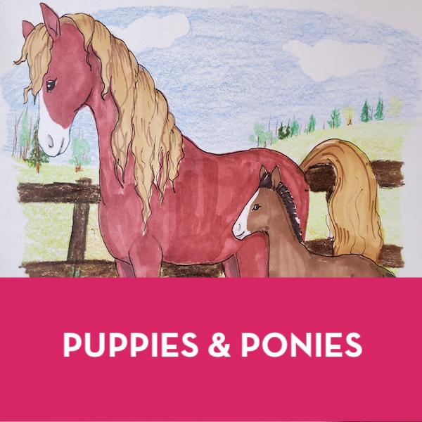 Puppies & Ponies Summer Camp: July 3rd-7th at Benjamin Tree Farm