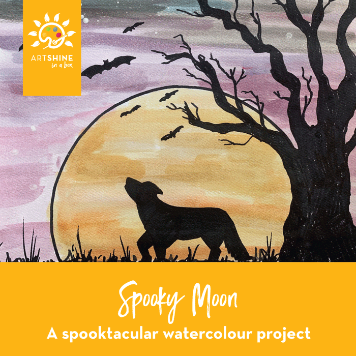 Art Kit | Fall | Spooky Watercolour Project | Spooky Moon (Specialty Box) 🔰