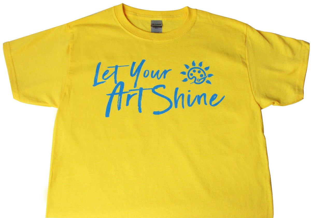 Artshine "Let Your Artshine" ADULT T-Shirt - Bright Yellow