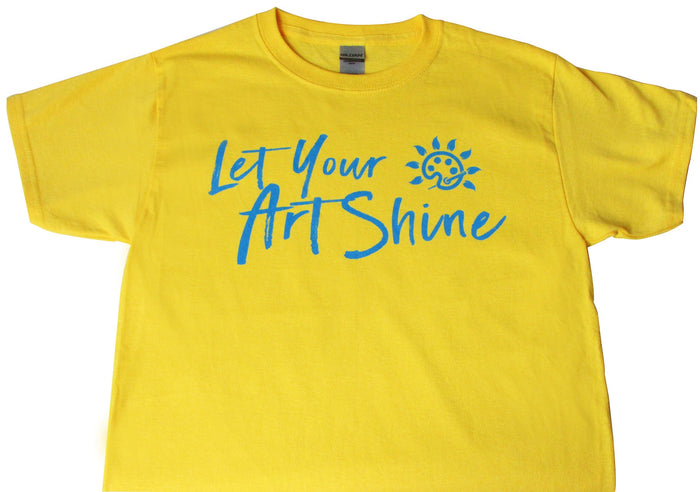 Artshine "Let Your Artshine" ADULT T-Shirt - Bright Yellow