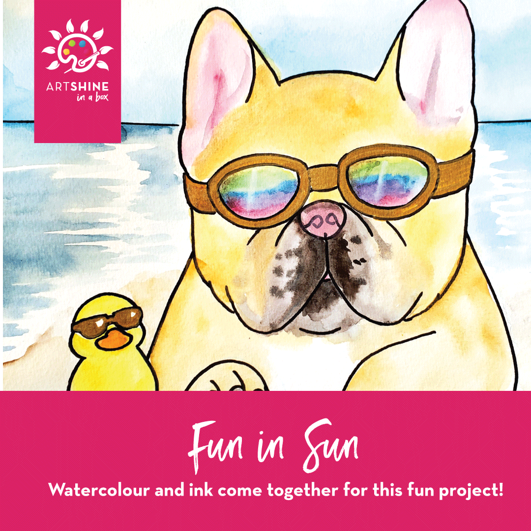 Fun in the Sun Art Kit + Video Tutorial - Watercolour Paint Specialty Box