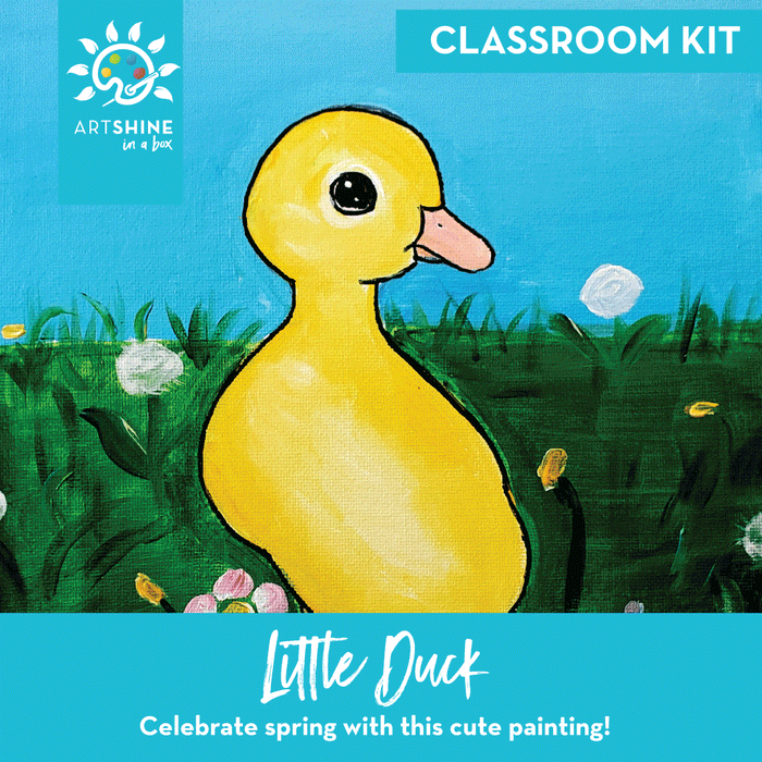 Art Kits + Video Tutorial | Acrylic Spring Painting Project | Little Duck (Classroom Kit)